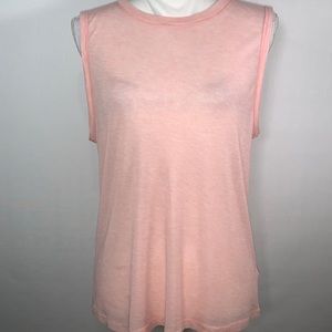 FP Movement Pink Ribbed Light Weight Muscle Tee